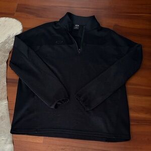 Oakley Black Quarter -Zip Performance Pullover Sz XL